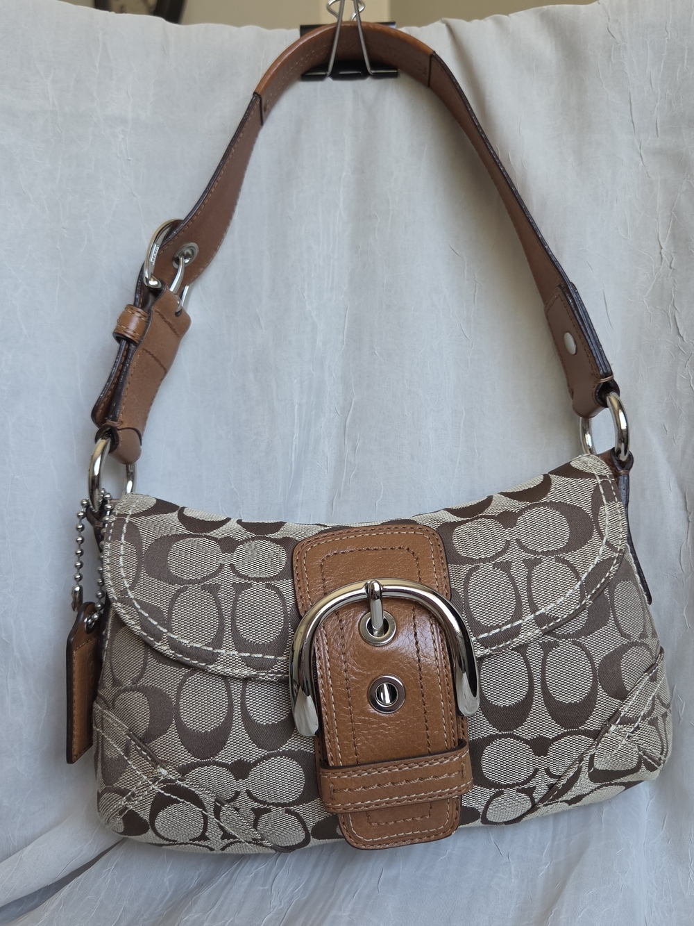 Vintage Coach Mini Soho Signature Flap Bag